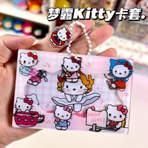 Wholesale Cute Hello Kitty ID Card, Bank Card, Access Card, Acrylic Document Holder, Student Anime Card Holder