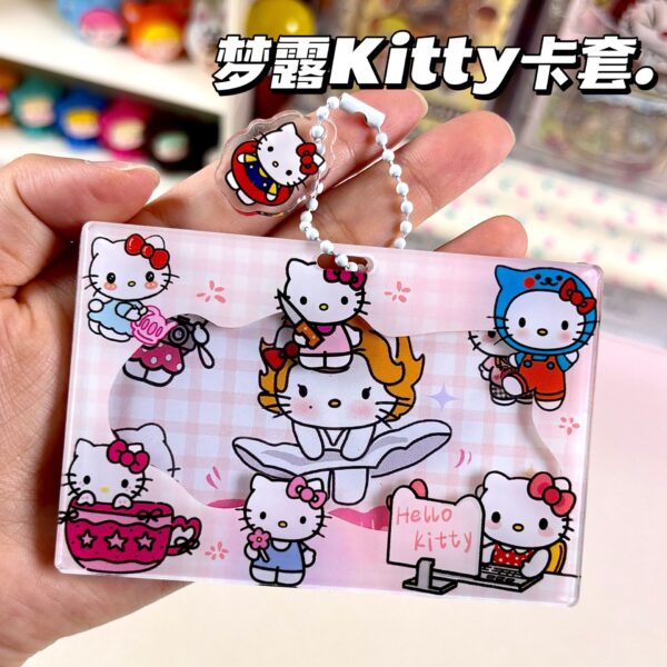 Wholesale Cute Hello Kitty ID Card, Bank Card, Access Card, Acrylic Document Holder, Student Anime Card Holder
