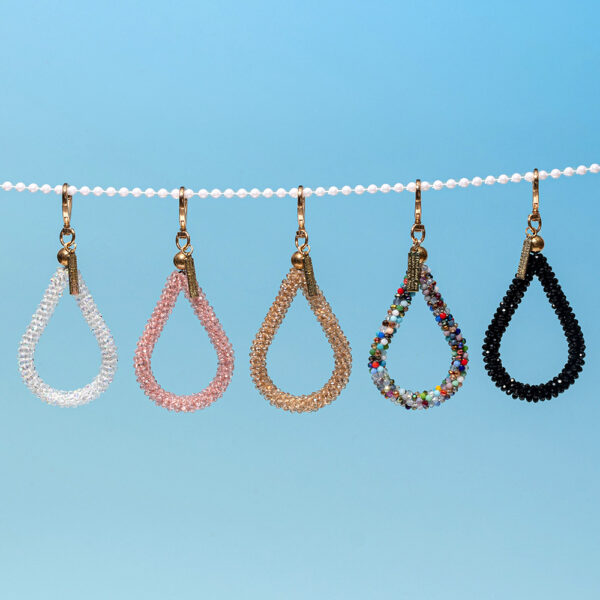 oly-71b872f5f97cc09aa7ac9871f9debc76 Wholesale Cross-Border Water Drop Keychain, Fashionable and High-End Bag, Hand-Beaded Bag, Small Pendant, Key Pendant