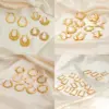 Wholesale 1 Pair Classic Style U Shape Geometric Irregular Plating Titanium Steel Earrings