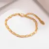 Wholesale PVD Coated Real Gold Plated 18K Gold Geometric 201 Stainless Steel IG Style Casual Simple Style Waterproof Non Tarnish 201 Stainless Steel Bracelets