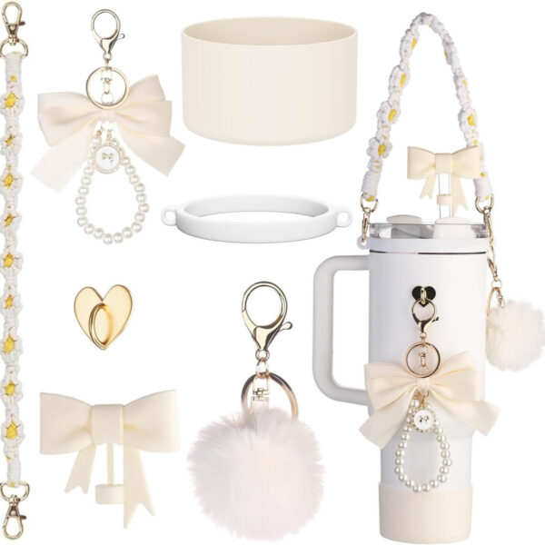 Wholesale C Aessories Water C Braided rtable Rope Thermos C Chain Love Hook Hair Ball Key Pendant