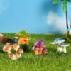Wholesale Simulated Small Mushroom Ornaments Micro Landscape Decorations Resin Craft Bonsai Dly Small Ornaments Plants