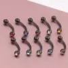 Wholesale Fashion Geometric Stainless Steel Inlay Ear Studs 1 Piece