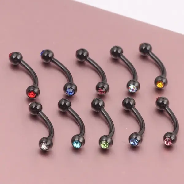 Wholesale Fashion Geometric Stainless Steel Inlay Ear Studs 1 Piece