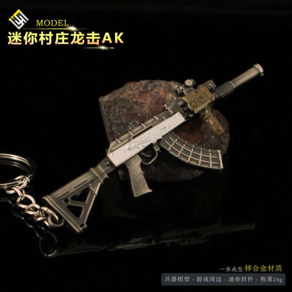 oly-71f08303e0929c2c83ca9e076f4e7136 Wholesale Residual Evil 8 Mini Pump Shotgun V61 Wolfgang Revoer Sniper Rifle Alloy Model Keychain Pendant