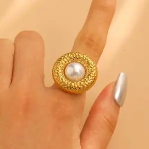 21 18K Real Gold round WG-1070