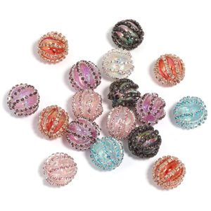 Claw chain pumpkin beads (randomly mixed colors 1) / 18mm