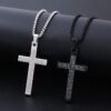 Wholesale European and American New Cross Necklace Men's Scripture Neutral Style Hip Hop Pendant Pendant Necklace Women's Jewelry