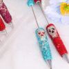 Wholesale Cross-Border Creative DIY Jewelry Cartoon Clown Pirate Skull Beaded Pen Multi-Colorful Pen Colorfulful Cute Cartoon Diamond Pen