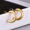 PVD Coated Real Gold Plated 18K Gold Heart 304 Stainless Steel Titanium Steel Fashion Waterproof Non Tarnish Earrings