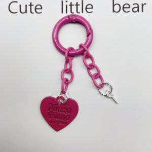 Rose red / Cute creative keychain (good gloss)