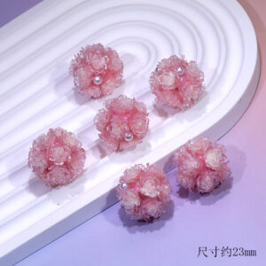 Pink gradient three-dimensional flower ball