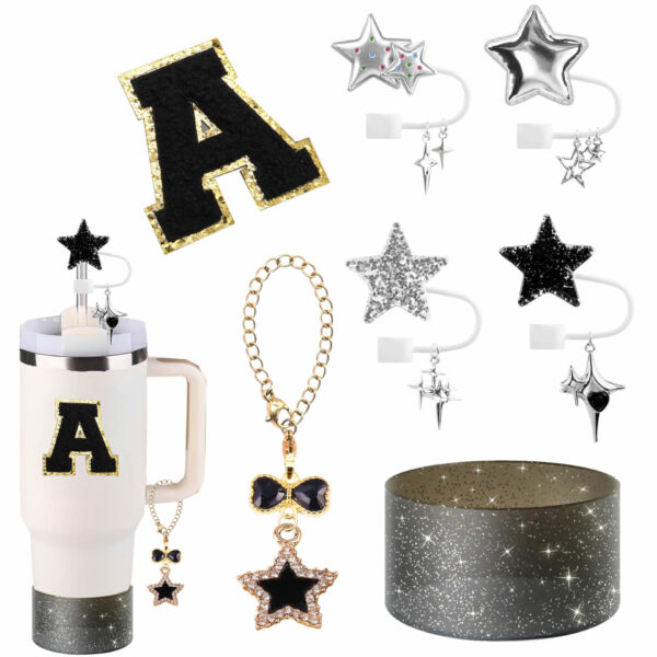 oly-723a594b2e953a4554dad5c09a65f5dd Wholesale Silicone Straw Cute Glitter Stars