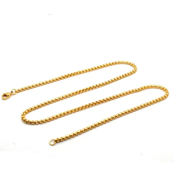 Simple Style Geometric Solid Color Titanium Steel Plating Necklace 1 Piece