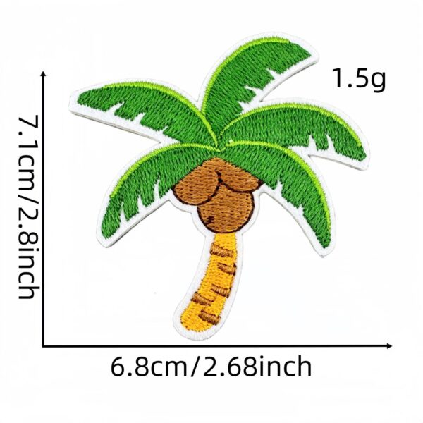 oly-7241e61502ab2ebe82ef19d9585d562f Wholesale Cross-border New Summer Cloth Sticker Beach Embroidery Travel Decoration Cartoon Color Embroidered Badge Badge Back Adhesive Sticker