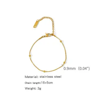 Zhslg18 (round Snake Clip Beads Bracelet)