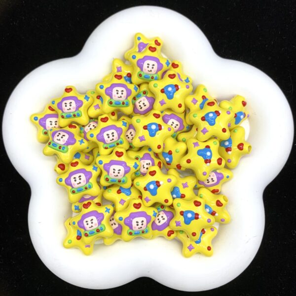 oly-72461b91bfe2d40c325978b6bd86301b Wholesale Colorful star bead