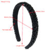 oly-724b1f8569c95a0b8957bac026825ffd Wholesale Homing Korean Style Woven Crystal Beaded Hair Hoop Small Thin Edge All-match Face Washing Hair Card High-grade Hair Aessories