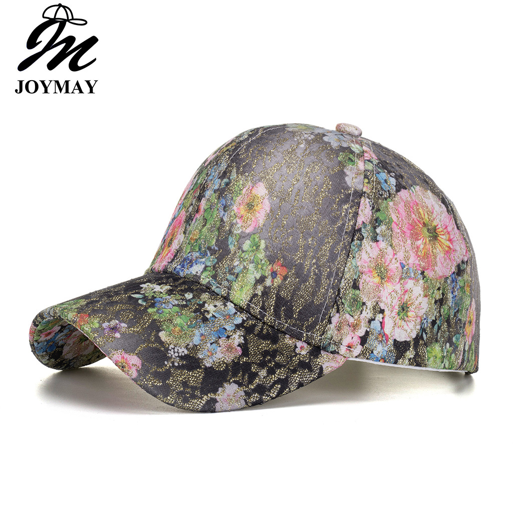 Wholesale Cross-border sply outdoor lace flower embroidered gold line baseball cap summer sun hat B1013