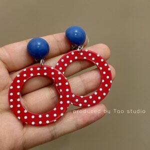 13 blue ear clip style