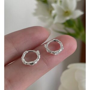 Pleated silver trumpet (inner diameter 6mm)