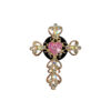 Wholesale rhinestone love car air outlet perfume clip golden rhinestone cross car air conditioning