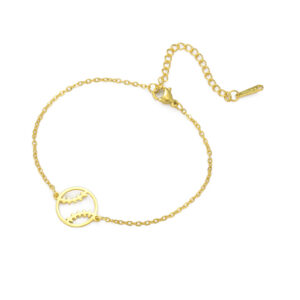 Golden baseball thin cross chain
