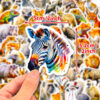 Wholesale 50PCS/PACK realistic African animal personalized DIY stickers