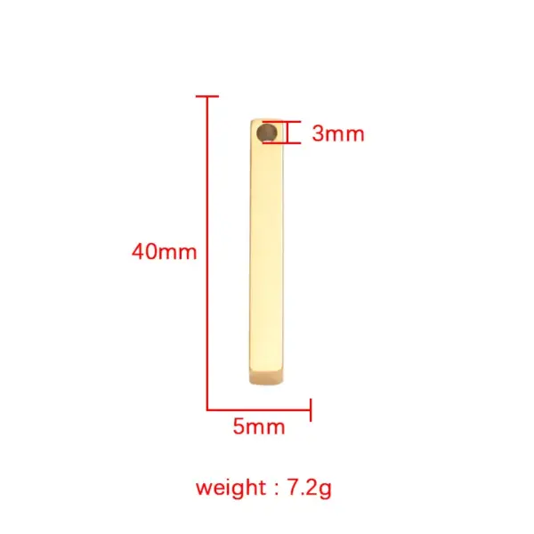 PVD Coated 18K Gold Rose Gold Real Gold Plated Geometric Customization Laser Engraving Solid Color Stainless Steel Simple Style Waterproof Non Tarnish 304 Stainless Steel Necklace