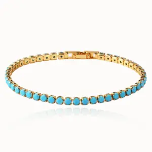 Turquoise Bracelet-Gold