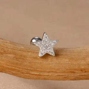 60049-13-Silver-White diamond-1pc