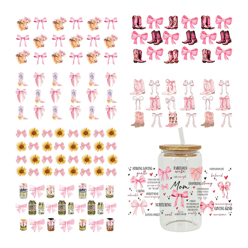 Wholesale UV Transfer Paste Glass Crystal Label Crystal Paste Cross-border Special Paste for 16oz Glass C 23cmX11cm