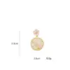 Wholesale 1 Pair Casual Elegant Sweet Round Flower Inlay Alloy Rhinestones Pearl Drop Earrings