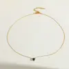Wholesale Stainless Steel 18K Gold Plated Zircon Heart Pendant Necklace And Earrings Set Elegant Casual Fashion Jewelry For Women