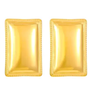 01 18K Real Gold Square a-1335