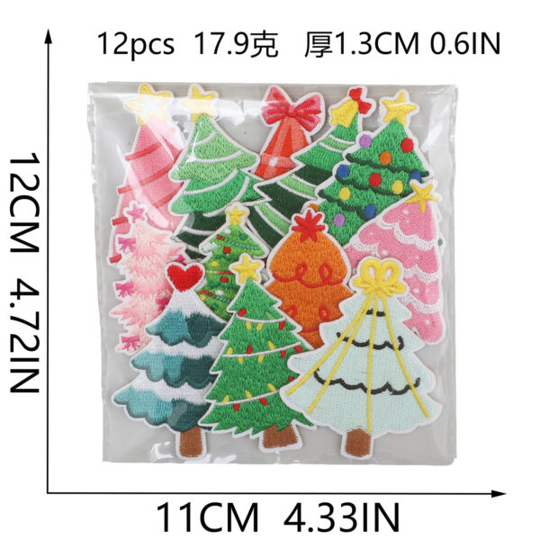 Wholesale Christmas Tree Series Embroidered Applique