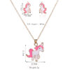 oly-72bd4b652a057372f3cc467ba4c187b3 Wholesale Unicorn Pendant Necklace Earrings Jewelry Set