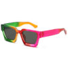 Wholesale 2025 new European and American thick frame sunglasses trendy box foreign trade glasses personalized cross-border large frame sunglasses