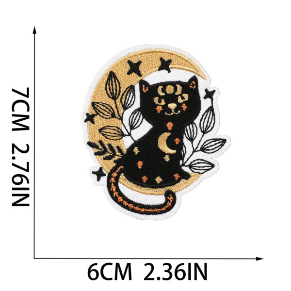 oly-72c90668f54f633d1fb34d28ba06e90f Wholesale Xiao Tian Christmas Cry Night Suit Embroidery Cloth Sticker Skull Head Patch Computer Embroidery Label Horror Cat Embroidery Sticker