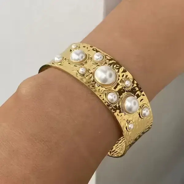 Wholesale Stainless Steel Ring Bracelet Set Fashionable Vintage Heavy Metal Feeling Creative Design Electroplated Non-fading Factory Accessories