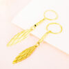 Wholesale Gold-Plated Retro Earrings for Women Long Gold Leaf Tassel Earrings Earrings Mother's Day Gift