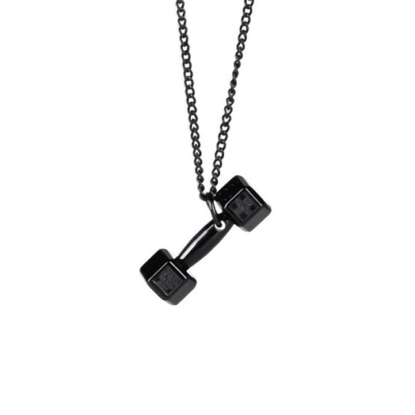 oly-72dde8c6c0625685ac35a55beb8c830d Wholesale Fashion Fitness Barbell Dumbbell Men's Necklace Domineering Trendy Men's Titanium Steel Clavicle Cole Pendant Pendant Women