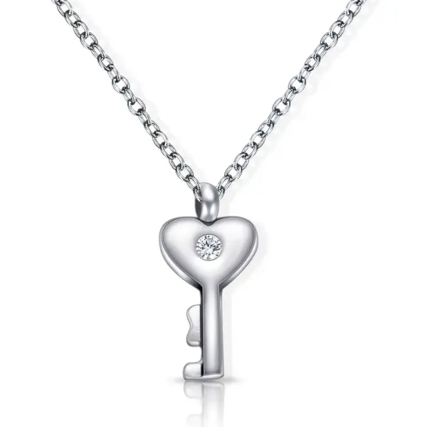 Fashion Creative Cole Lock Titanium Steel Bracelet Necklace Suit