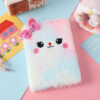 Wholesale Cartoon Plush Notebook Cute Girl's Bow Notepad