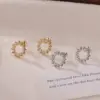 Wholesale Ion Plating (IP) 16K Gold Platinum Real Gold Plated Round 304 Stainless Steel Modern Style Simple Style IG Style Waterproof Non Tarnish Ear Studs