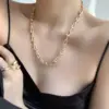 Wholesale 1 Piece Fashion U-shaped Lock Copper Patchwork Plating Bracelets Earrings Necklace