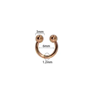 Rose Gold / 1.2x6x3MM