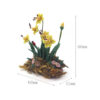 Wholesale 1:12 Dollhouse Accessories Dollhouse Mini Clay Flower Plant Potted Narcissus Bush Small Beetle Model