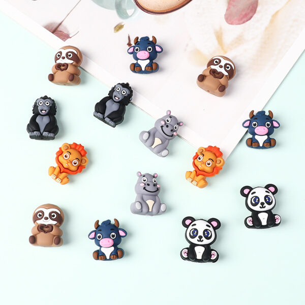 Wholesale Cute Cow and Lion Beads